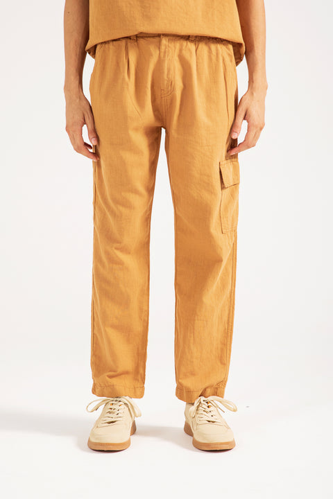 BAGGY FIT LINEN TROUSER