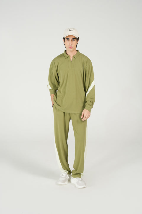 BAGGY FIT FULL SLEEVE POLO