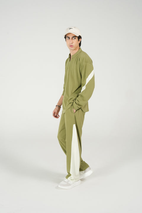 BAGGY FIT FULL SLEEVE POLO