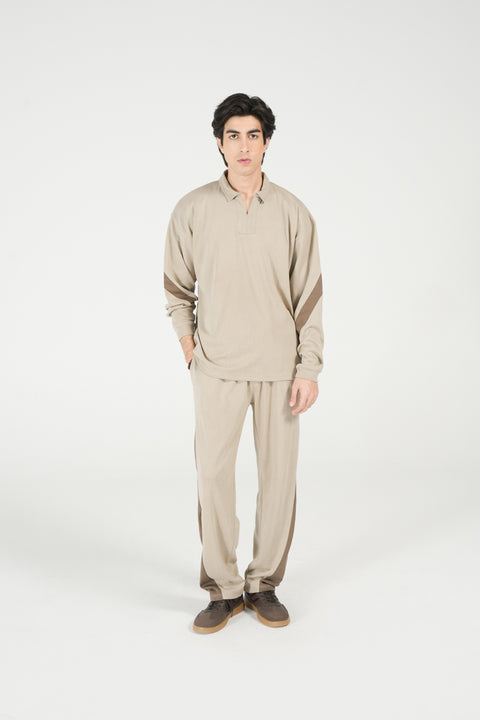 BAGGY FIT FULL SLEEVE POLO