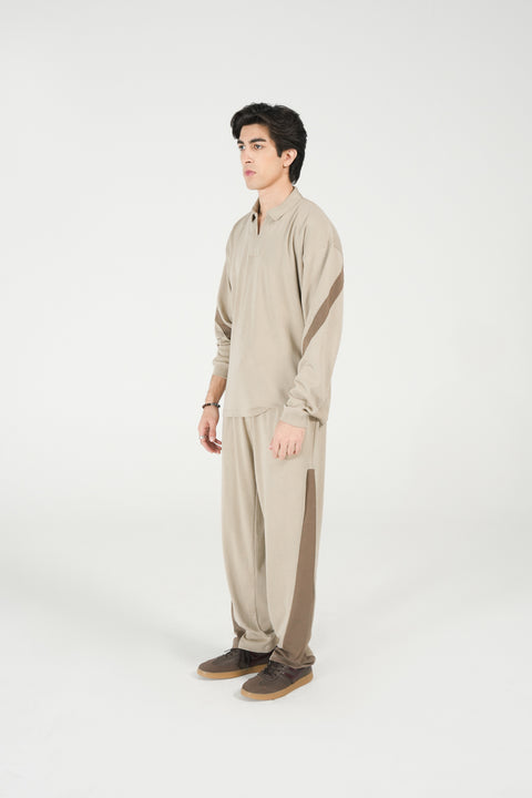 BAGGY FIT FULL SLEEVE POLO