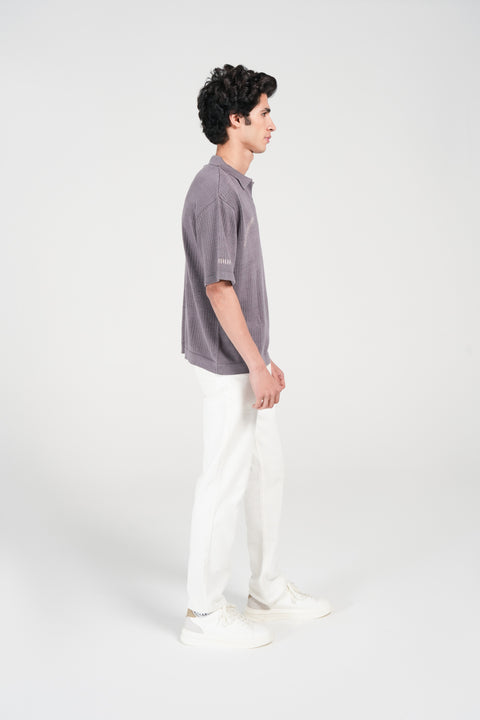 BOXY FIT KNITTED POLO