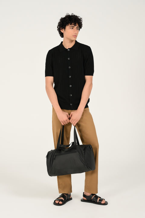 BUTTON DOWN KNITTED POLO