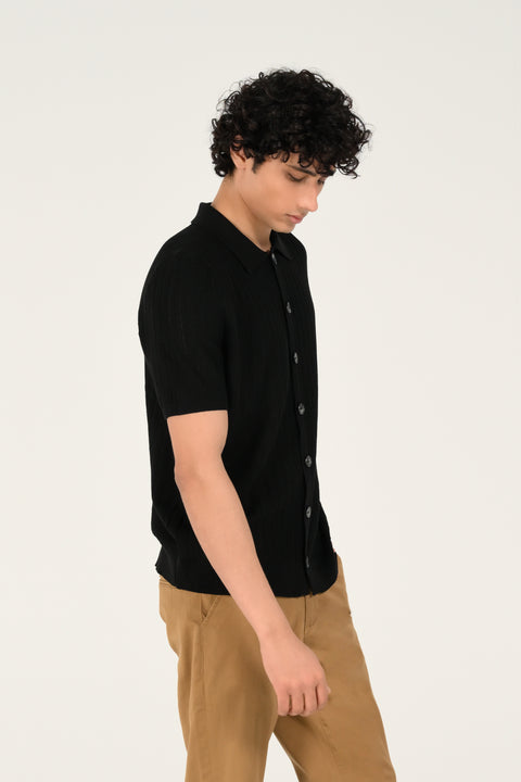 BUTTON DOWN KNITTED POLO