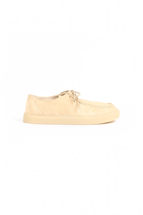 SUEDE MOCCASIN LACE-UP SHOE