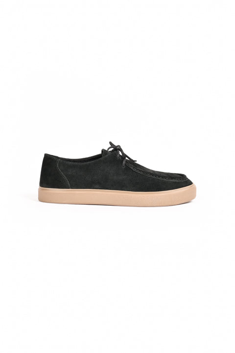 SUEDE MOCCASIN LACE-UP SHOE