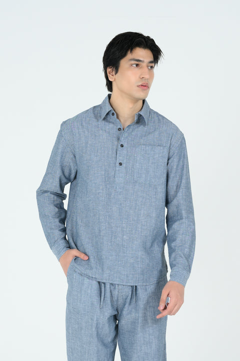 RELAXED FIT LINEN SHIRT