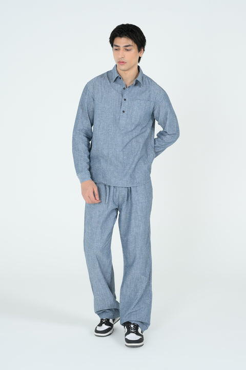 RELAXED FIT LINEN SHIRT