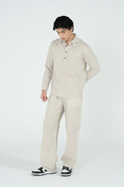RELAXED FIT LINEN SHIRT