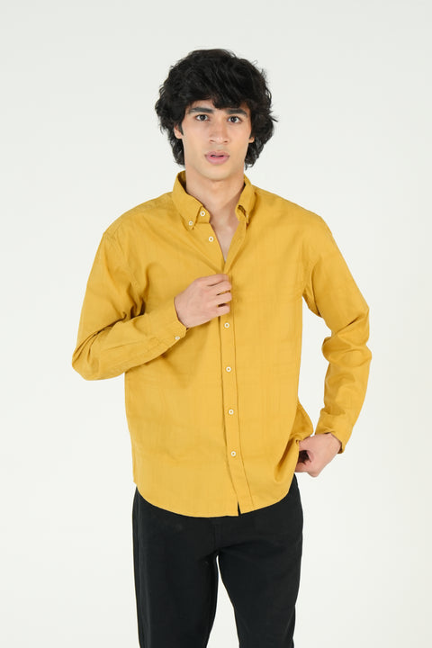 RELAXED FIT DOBBY SHIRT