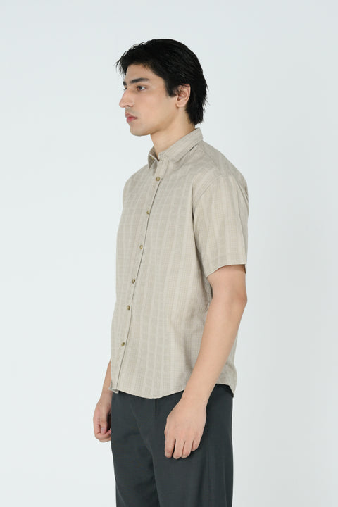 RELAXED FIT JACQUARD SHIRT