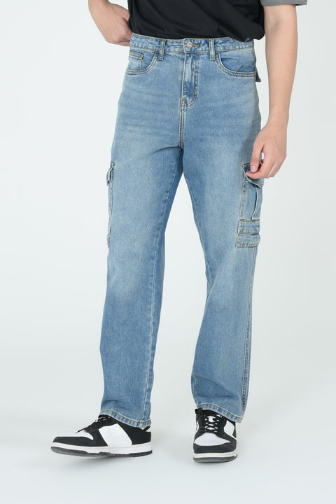 ORIGINAL STRAIGHT FIT CARGO DENIM