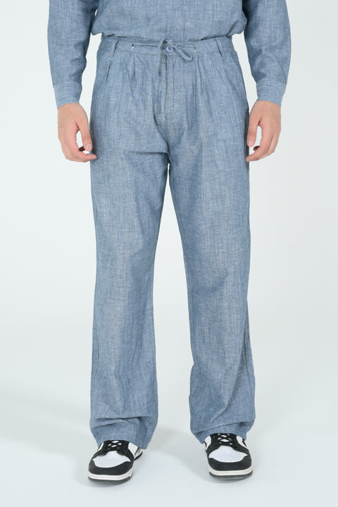 WIDE LEG LINEN TROUSER