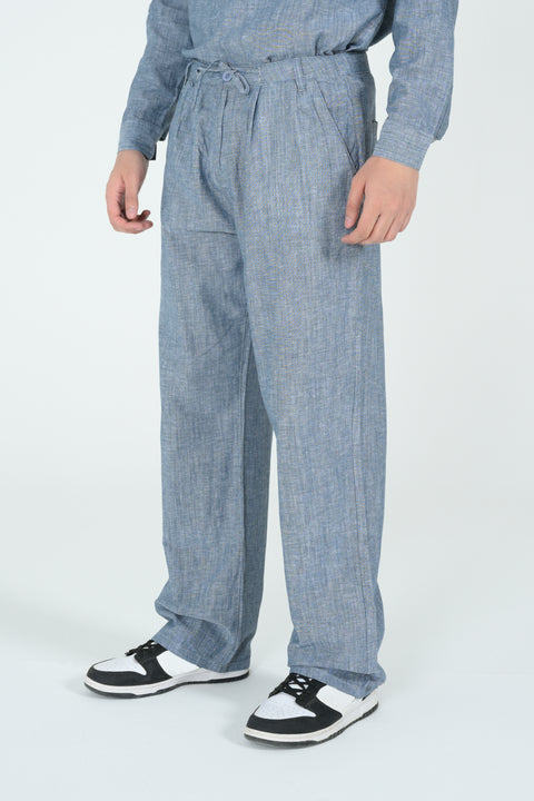 WIDE LEG LINEN TROUSER