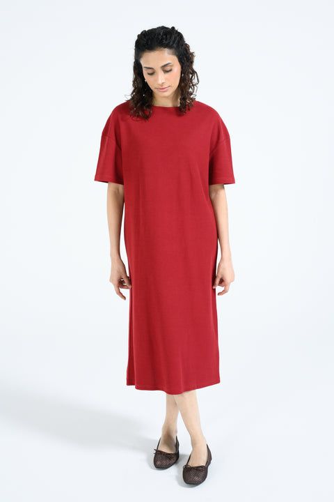 TEXTURED KNIT DRESS