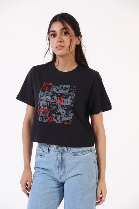 GRAPHIC CROPPED TEE