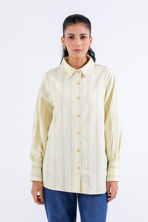 STRIPED TOP WITH SLEEVE DETAIL