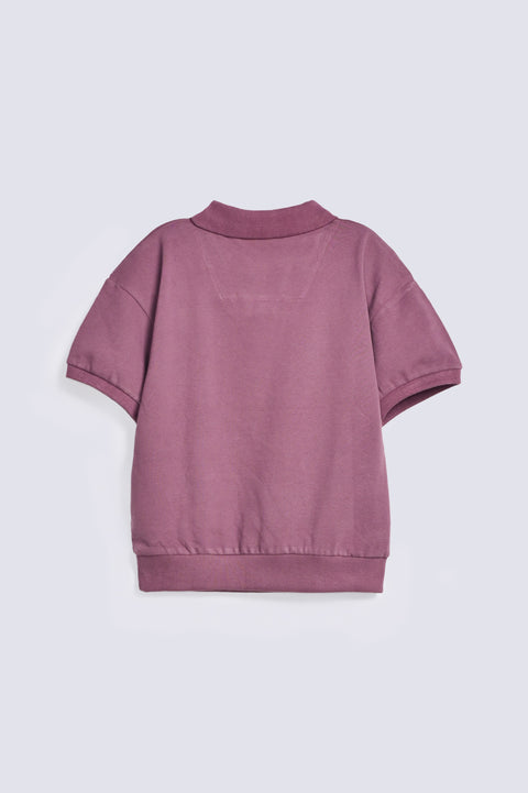 BOYS RIBBED POLO