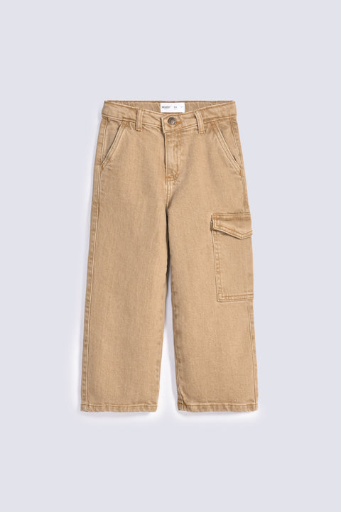 BOYS LOOSE FIT CARGO DENIM