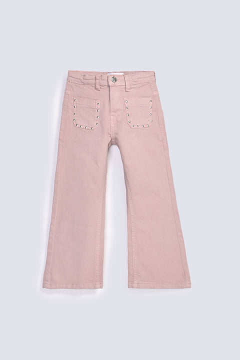 GIRLS FLARED STUDDED PANT