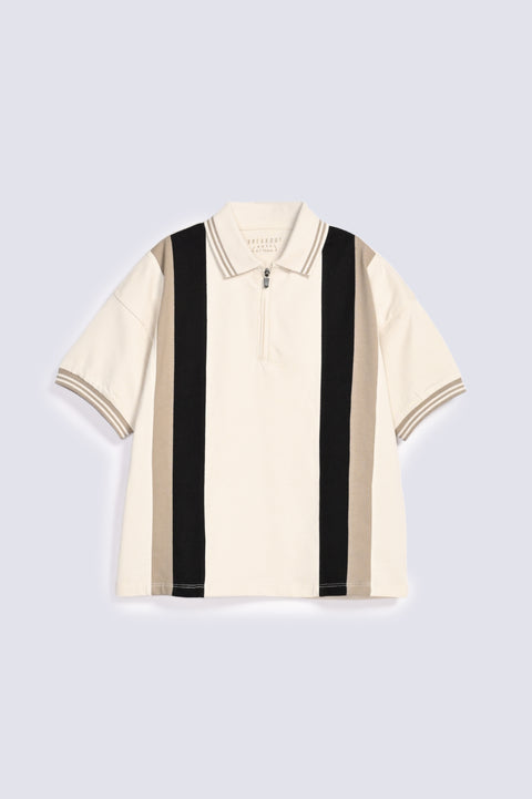 BOYS CONTRAST PANEL POLO