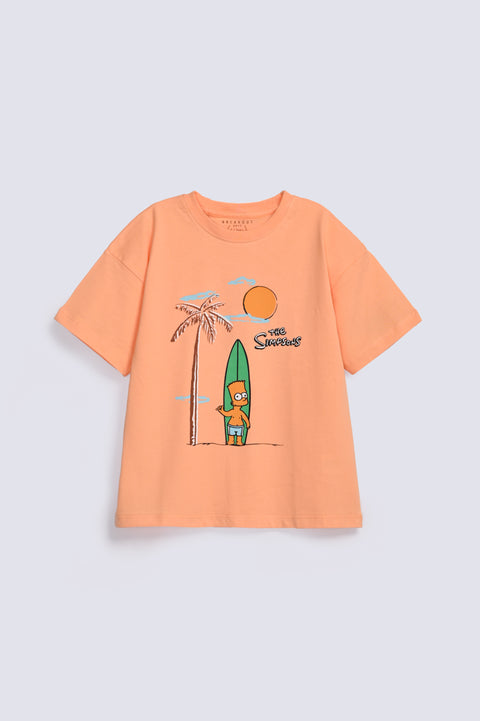 BOYS SIMPSONS PRINTED TEE