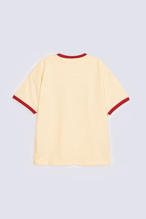 BOYS CONTRAST RIB TEE