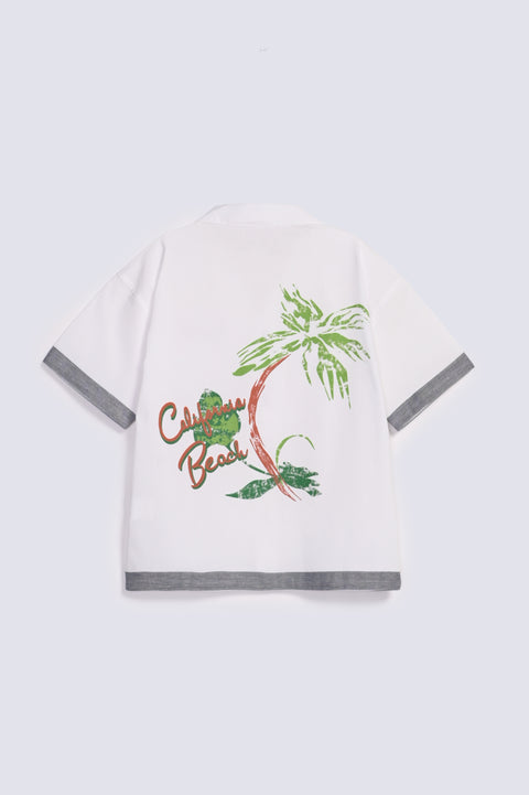 BOYS CONTRAST TRIM SHIRT