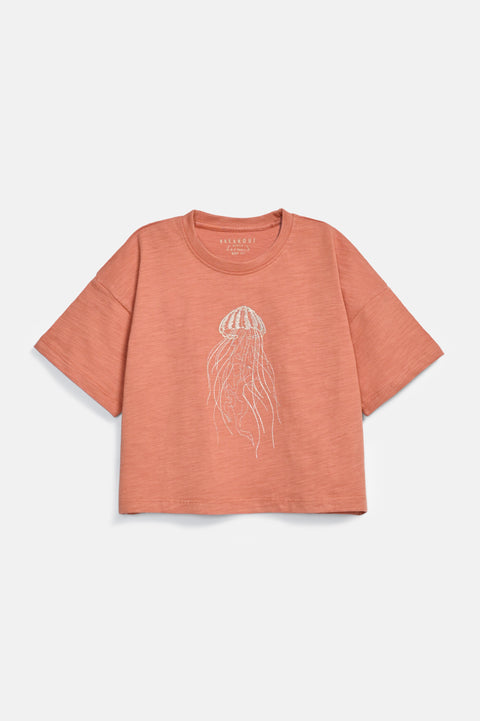 GIRLS BOXY EMBROIDERED T-SHIRT